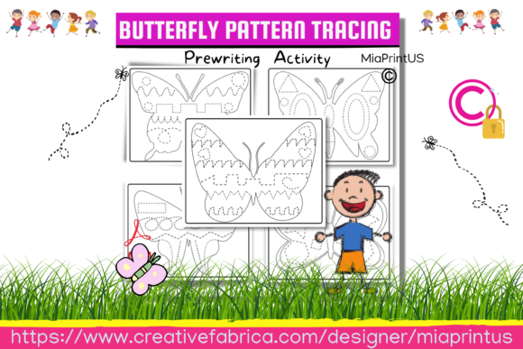 Download Butterfly Pattern Tracing Activity - Butterfly Collection