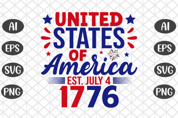 Download United States of America Est July 4 1776 - States Collection
