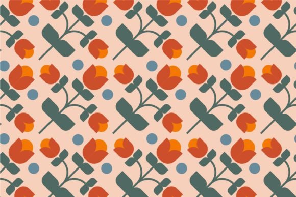 Download Seamless Flower Damask Surface Pattern - Flower Collection