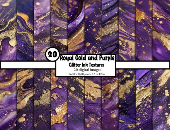 Download Radiant Luxe Purple, Teal &amp; Gold Glitter - Teal Collection