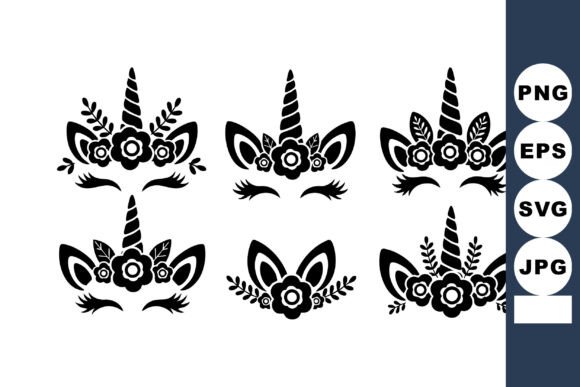 Download Unicorn Horn Flower Crown Set - Flower Collection