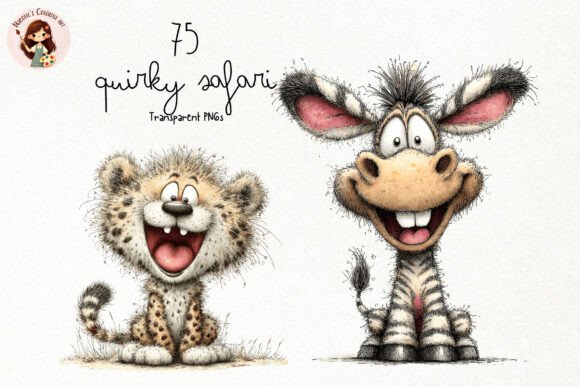 Download Quirky Safari Animals PNG Clipart - Animal Collection