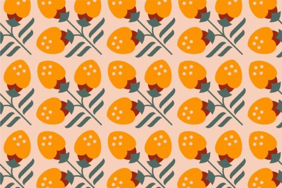 Download Seamless Flower Damask Surface Pattern - Flower Collection