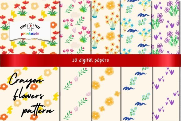 Download Crayon Flowers - Flower Collection
