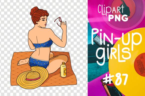 Download Pin-up Girl Sexy Woman Retro Clipart Png - Sexy woman Collection