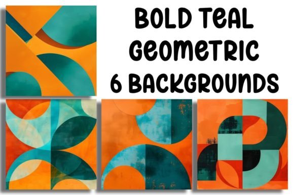 Download Bold Teal Geometric Backgrounds - Teal Collection
