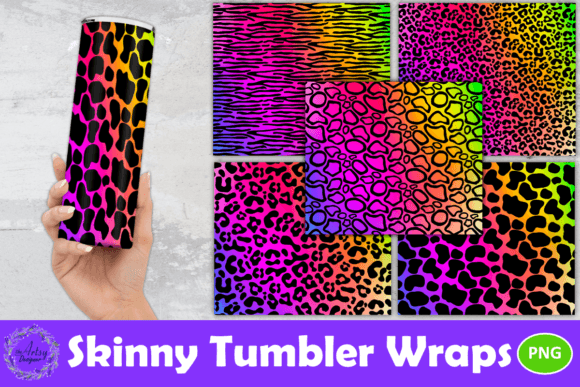 Download Rainbow Animal Prints Skinny Tumbler PNG - Animal Collection