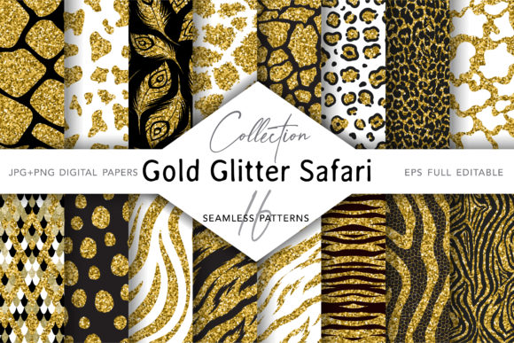 Download Collection of Glitter Animal Prints - Animal Collection