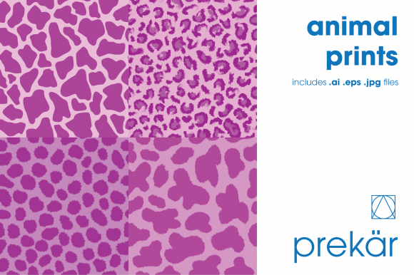Download Pink Animal Prints (Four Pack) - Animal Collection