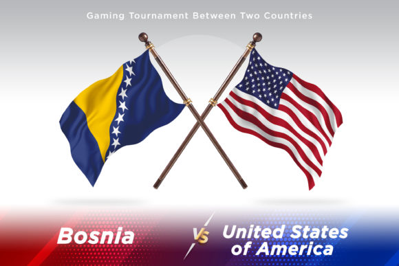 Download Bosnia Vs United States of America Flags - States Collection