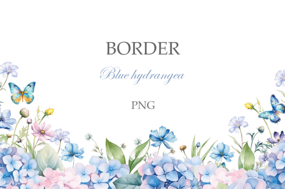 Download Border Flowers and Butterfly - Flower Collection