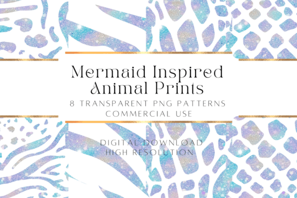 Download Mermaid Animal Prints Transparent PNG - Animal Collection