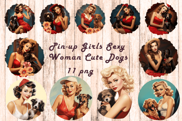 Download Pin-up Girls Sexy Woman Cute Dogs - Sexy woman Collection