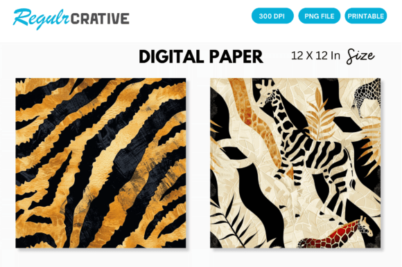 Download Animal Prints Digital Papers Patterns - Animal Collection