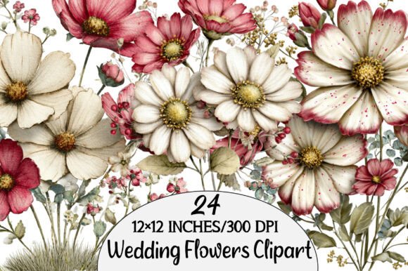Download Whimsical Daisy Flowers Clipart - Flower Collection
