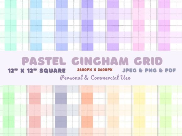 Download Pastel Minimalist Gingham Grid Seamless - Premium Resources