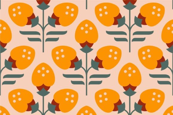 Download Seamless Flower Damask Surface Pattern - Flower Collection