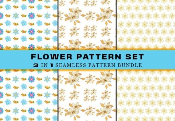 Download Summer Flower Seamless Pattern Bundle - Flower Collection